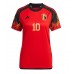 Belgien Eden Hazard #10 Replik Heimtrikot Damen WM 2022 Kurzarm